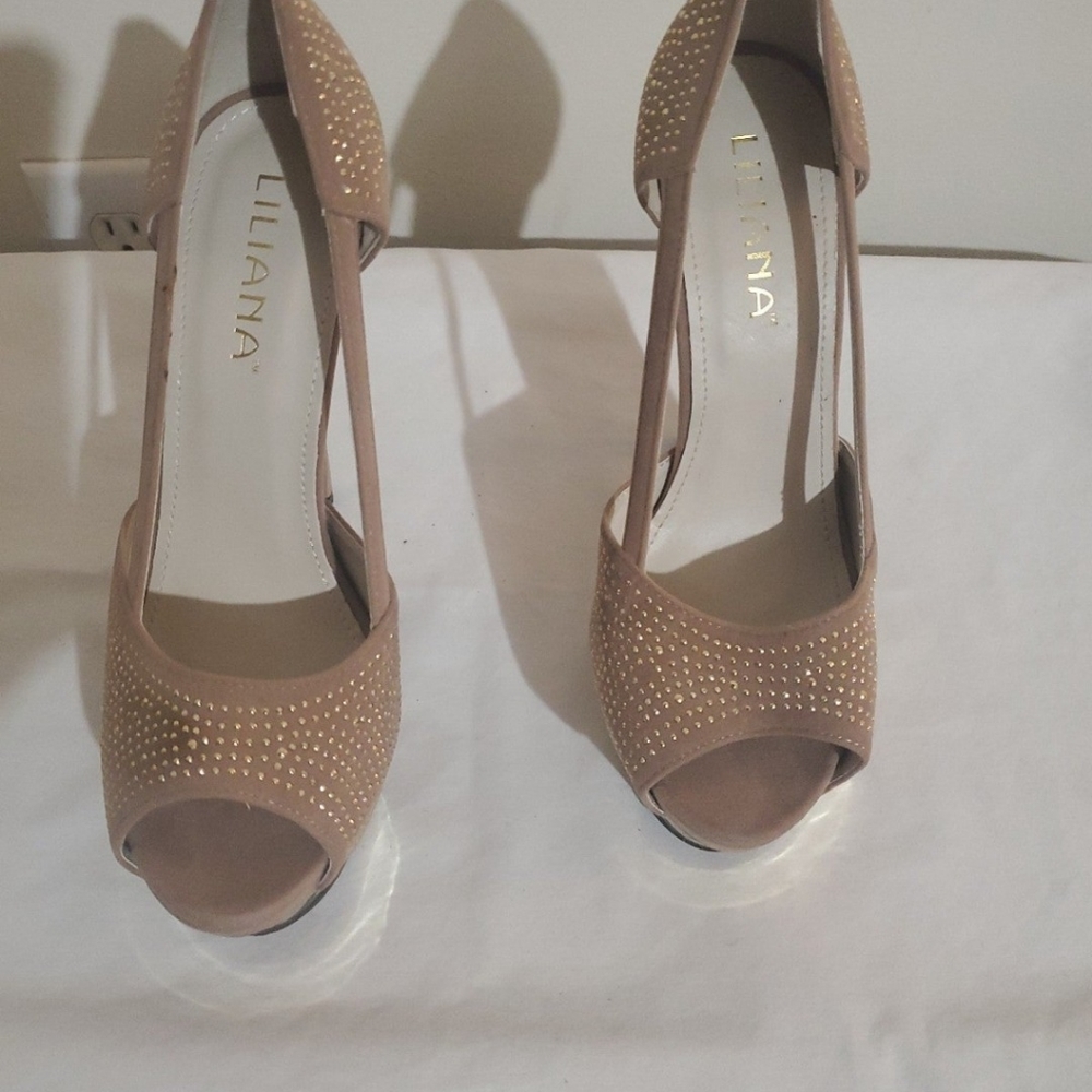 Tan Suede platforms